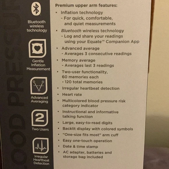 Black Blood Pressure Monitor 8000 Series - Picture 2 of 4